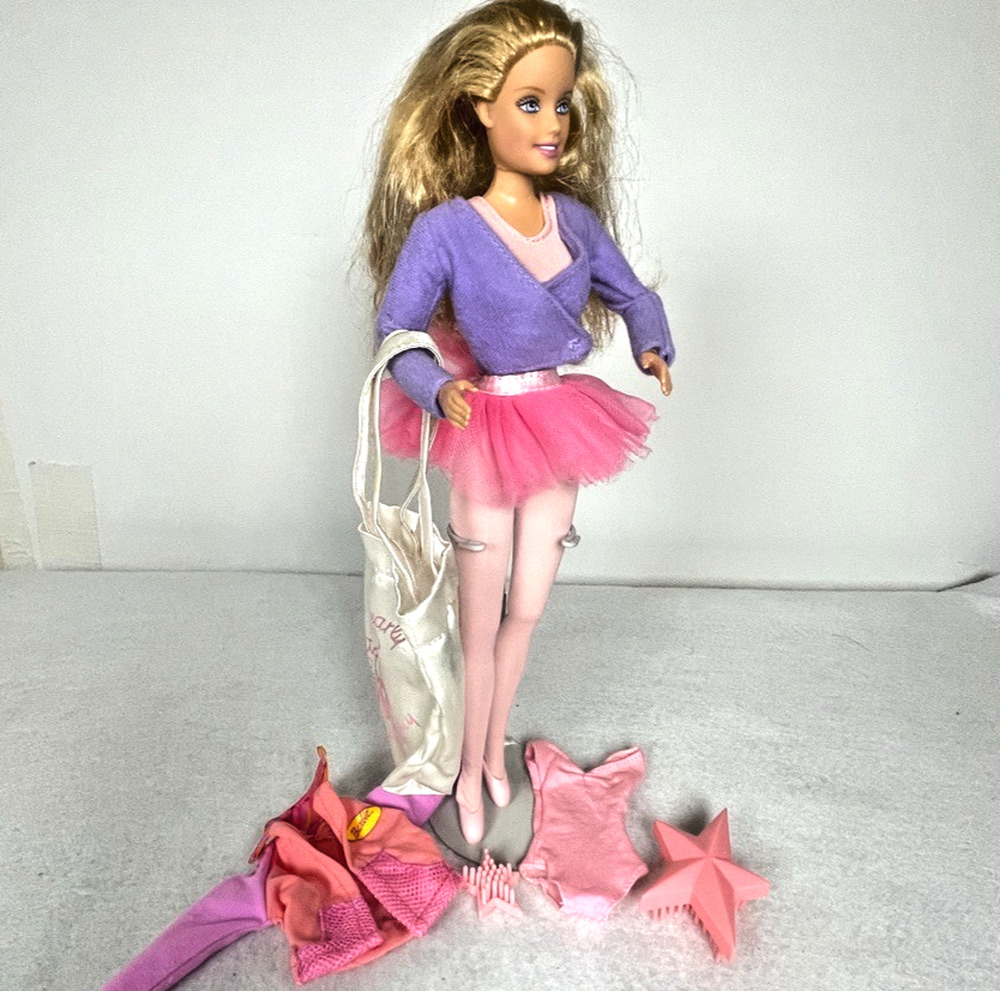 Barbie Fashionistas Vtg Sporty Barbie Blonde Articulated Gymnastics Ballet Dance